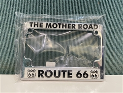 Rt 66 License Plate Cover-Motorcyle/Bike