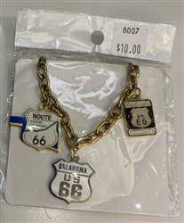 Rt 66 Charm Bracelet