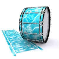 Dynasty 1st Generation Bass Drum Slip - Aquatic Refraction (Themed)