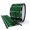Dynasty 1st Generation Bass Drum Slip - Chaos Brush Strokes Green and Black (Green)