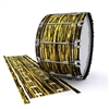 Dynasty 1st Generation Bass Drum Slip - Chaos Brush Strokes Yellow and Black (Yellow)