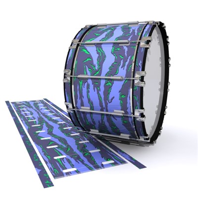 Dynasty 1st Generation Bass Drum Slip - Electric Tiger Camouflage (Purple)