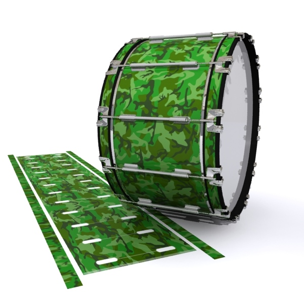 Dynasty 1st Generation Bass Drum Slip - Forest Traditional Camouflage (Green)