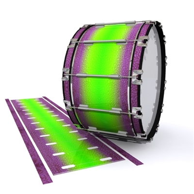 Dynasty 1st Generation Bass Drum Slip - Joker Drop Fade (Purple) (Green)