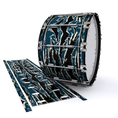 Dynasty 1st Generation Bass Drum Slip - Nighthawk Tiger Camouflage (Blue)