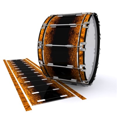 Dynasty 1st Generation Bass Drum Slip - Pangaea Fade (Orange)
