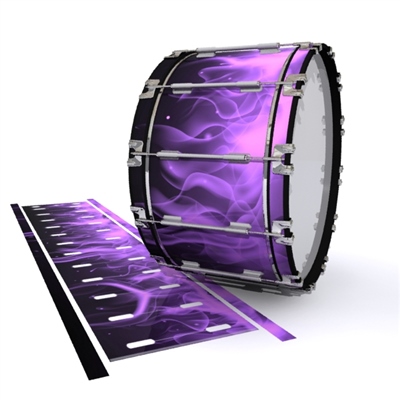 Dynasty 1st Generation Bass Drum Slip - Purple Flames (Themed)