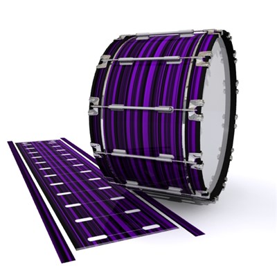 Dynasty 1st Generation Bass Drum Slip - Purple Horizon Stripes (Purple)