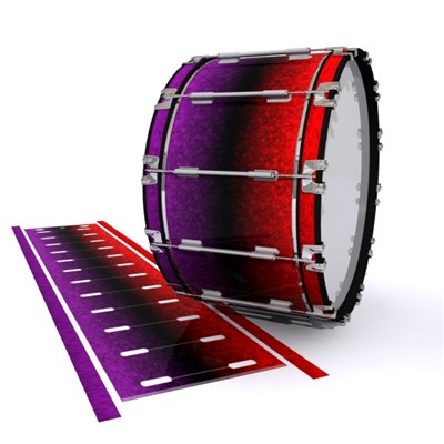 Dynasty 1st Generation Bass Drum Slip - Rosso Galaxy Fade (Red) (Purple)