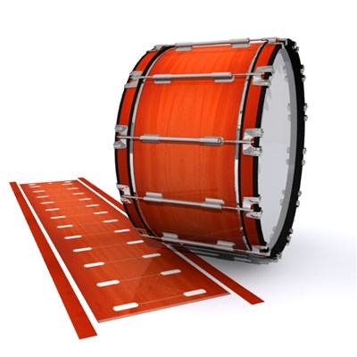 Dynasty 1st Generation Bass Drum Slip - Scarlet Stain (Orange)