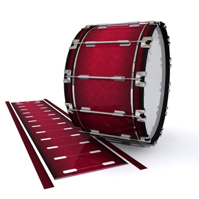 Dynasty 1st Generation Bass Drum Slip - Smoke Crimson (Red)