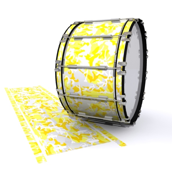 Dynasty 1st Generation Bass Drum Slip - Solar Blizzard Traditional Camouflage (Yellow)