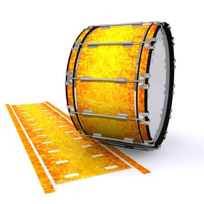 Dynasty 1st Generation Bass Drum Slip - Sunleaf (Orange) (Yellow)