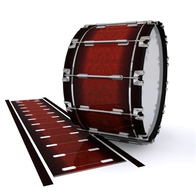 Dynasty 1st Generation Bass Drum Slip - Volcano Rush (Red)