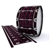 Dynasty 1st Generation Bass Drum Slip - Wave Brush Strokes Maroon and Black (Red)