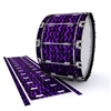 Dynasty 1st Generation Bass Drum Slip - Wave Brush Strokes Purple and Black (Purple)