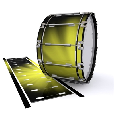 Dynasty 1st Generation Bass Drum Slip - Yellow Light Rays (Themed)