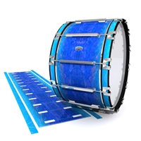 Dynasty Custom Elite Bass Drum Slip - Aquatic Blue Fade (Blue)