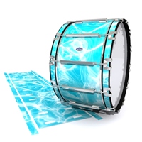 Dynasty Custom Elite Bass Drum Slip - Aquatic Refraction (Themed)