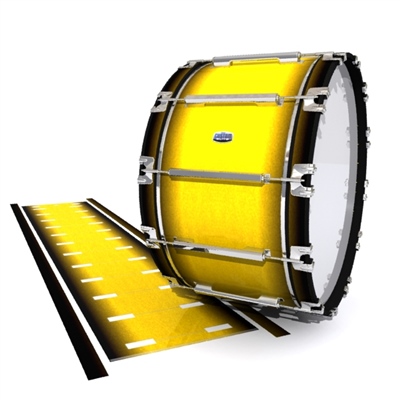 Dynasty Custom Elite Bass Drum Slip - Aureolin Fade (Yellow)