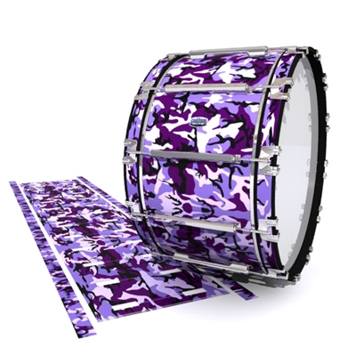 Dynasty Custom Elite Bass Drum Slip - Coastline Dusk Traditional Camouflage (Purple)