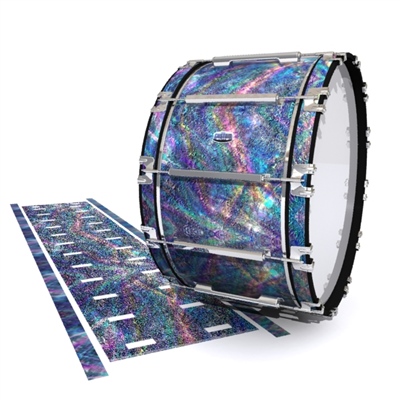 Dynasty Custom Elite Bass Drum Slip - Fairy Tale Fade (Aqua)