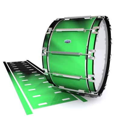 Dynasty Custom Elite Bass Drum Slip - Green Light Rays (Themed)