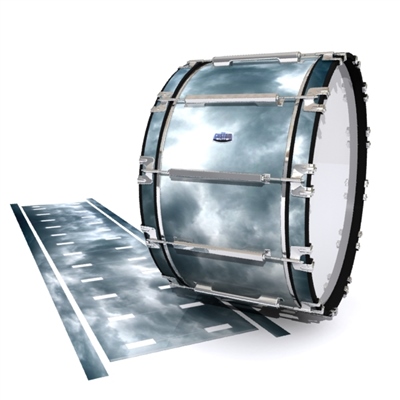 Dynasty Custom Elite Bass Drum Slip - Grey Smokey Clouds (Themed)