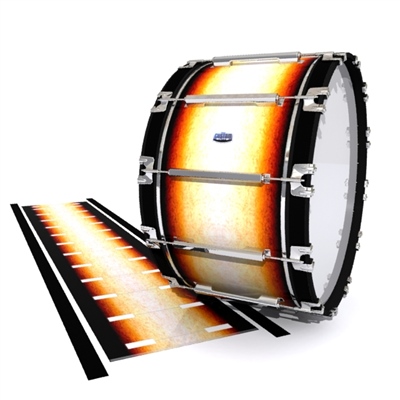 Dynasty Custom Elite Bass Drum Slip - Historic Dawn (Orange)