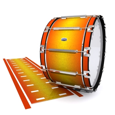 Dynasty Custom Elite Bass Drum Slip - Madagascar Sunset (Yellow) (Orange)