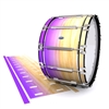 Dynasty Custom Elite Bass Drum Slip - Maple Woodgrain Purple Fade (Purple)