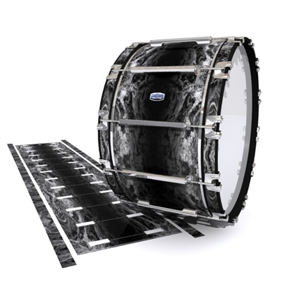 Dynasty Custom Elite Bass Drum Slip - Mountain GEO Marble Fade (Neutral)