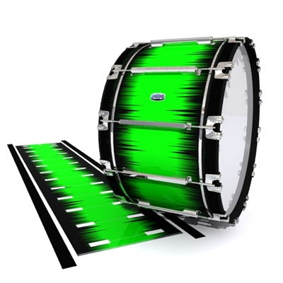 Dynasty Custom Elite Bass Drum Slip - Nightbreak (Green)