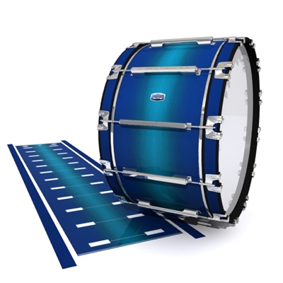 Dynasty Custom Elite Bass Drum Slip - Pacific Fade (Blue) (Aqua)