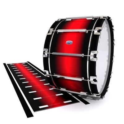 Dynasty Custom Elite Bass Drum Slip - Red Line Red (Red)