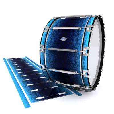 Dynasty Custom Elite Bass Drum Slip - Rocky Sea (Blue)