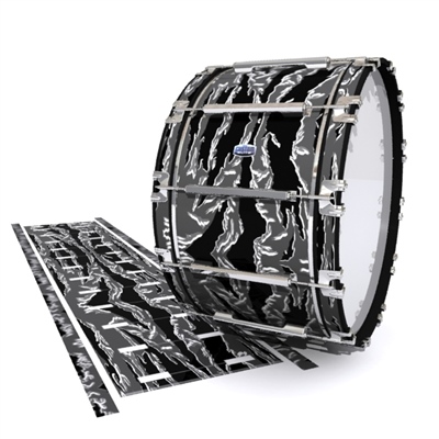 Dynasty Custom Elite Bass Drum Slip - Stealth Tiger Camouflage (Neutral)