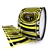 Dynasty Custom Elite Bass Drum Slip - Yellow Vortex Illusion (Themed)