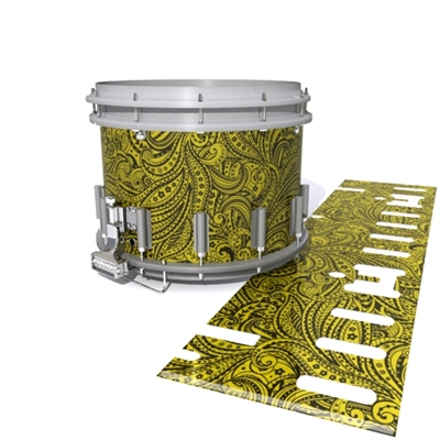 Dynasty DFX 1st Gen. Snare Drum Slip - Gold Paisley (Themed)