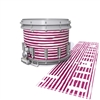 Dynasty DFX 1st Gen. Snare Drum Slip  - Lateral Brush Strokes Maroon and White (Red)