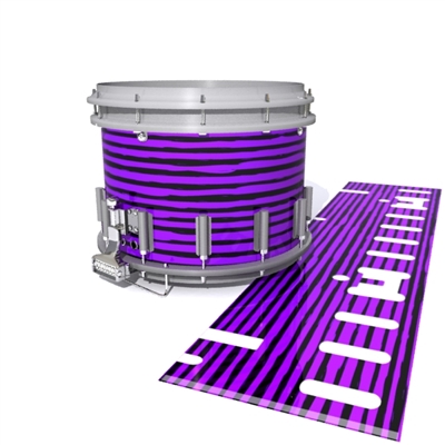 Dynasty DFX 1st Gen. Snare Drum Slip  - Lateral Brush Strokes Purple and Black (Purple)