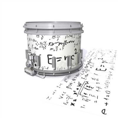 Dynasty DFX 1st Gen. Snare Drum Slip - Mathmatical Equations on White (Themed)