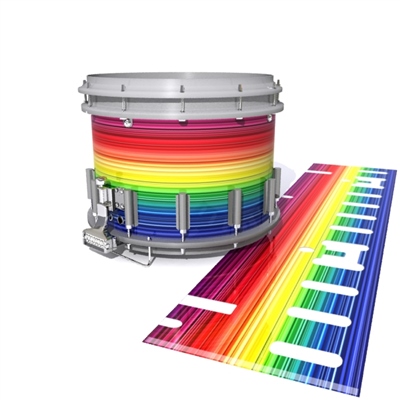 Dynasty DFX 1st Gen. Snare Drum Slip - Rainbow Stripes (Themed)