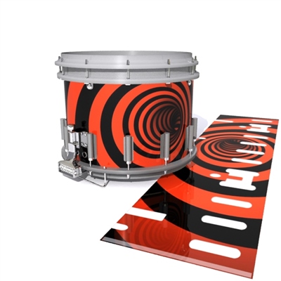 Dynasty DFX 1st Gen. Snare Drum Slip - Red Vortex Illusion (Themed)