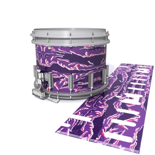 Dynasty DFX 1st Gen. Snare Drum Slip - Violet Voltage Tiger Camouflage (Purple)
