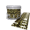 Dynasty DFX 1st Gen. Snare Drum Slip  - Wave Brush Strokes Yellow and Black (Yellow)