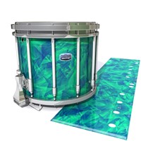 Dynasty Custom Elite Snare Drum Slip - Aqua Cosmic Glass (Aqua)