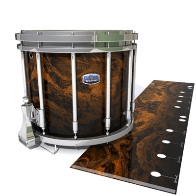 Dynasty Custom Elite Snare Drum Slip - Earth GEO Marble Fade (Neutral)