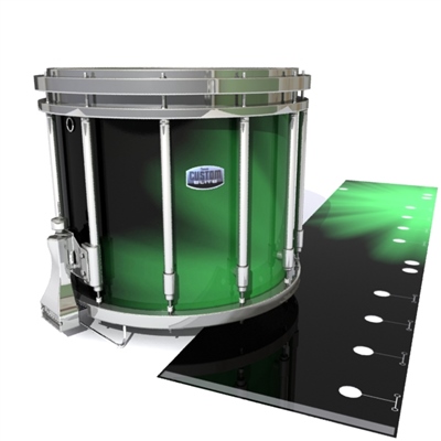 Dynasty Custom Elite Snare Drum Slip - Green Light Rays (Themed)