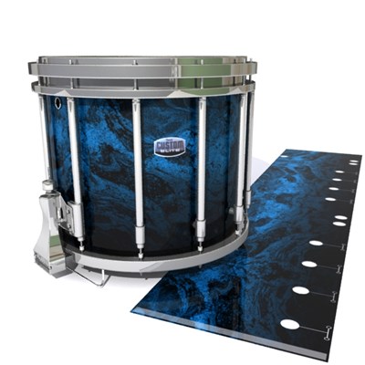 Dynasty Custom Elite Snare Drum Slip - Ocean GEO Marble Fade (Blue)